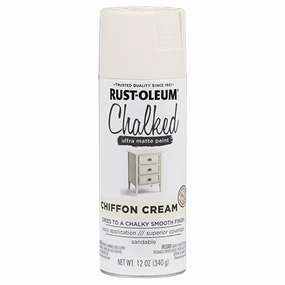 12 OZ Chalked Paint Ultra Matte Spray Paint - Chiffon Cream