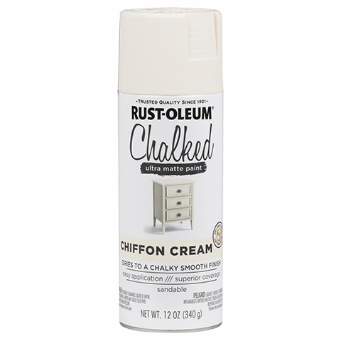 12 OZ Chalked Paint Ultra Matte Spray Paint - Chiffon Cream