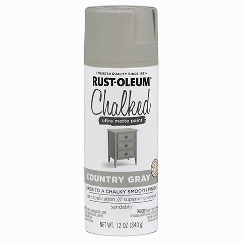 12 OZ Chalked Paint Ultra Matte Spray Paint - Country Grey