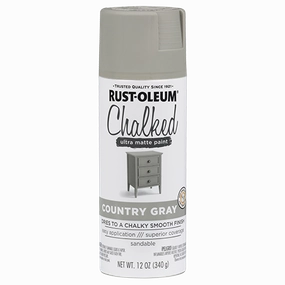 12 OZ Chalked Paint Ultra Matte Spray Paint - Country Grey