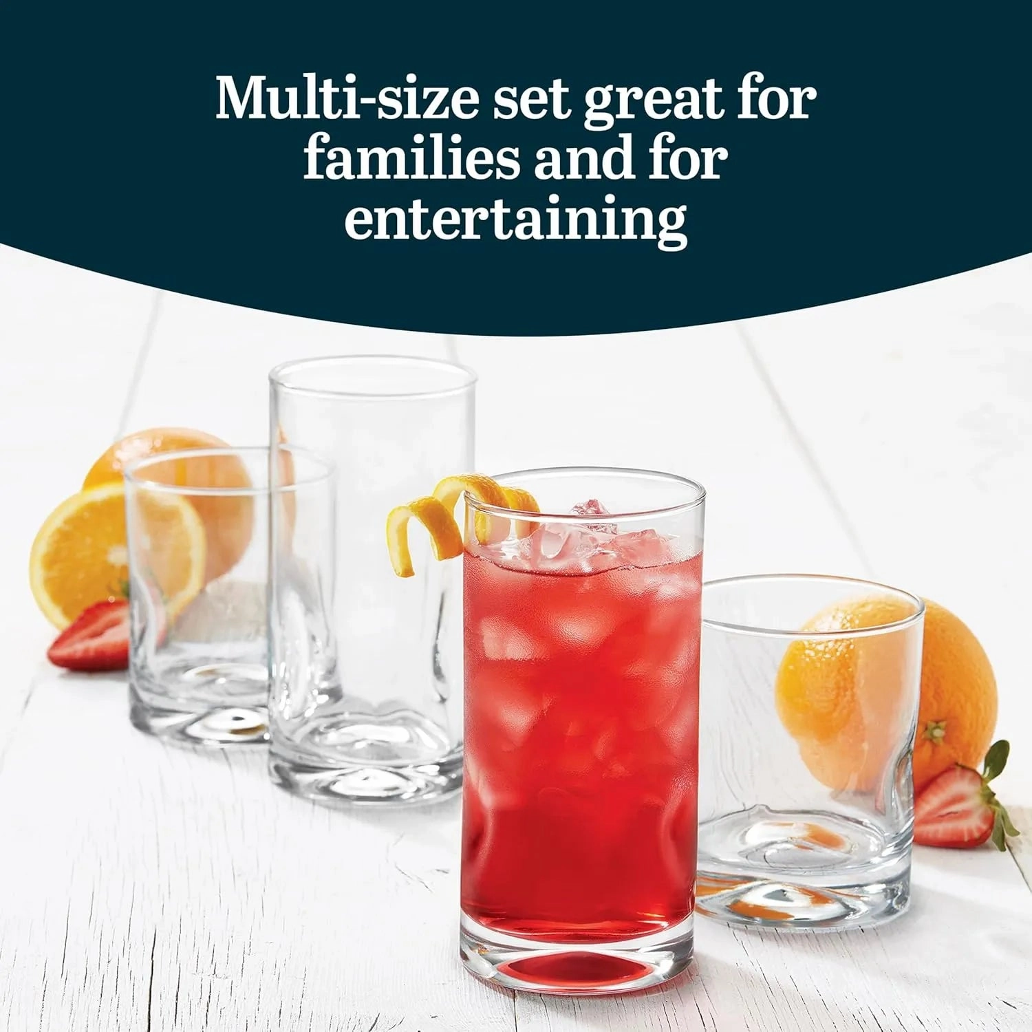 16-Piece Tumbler and Rocks Glass Set