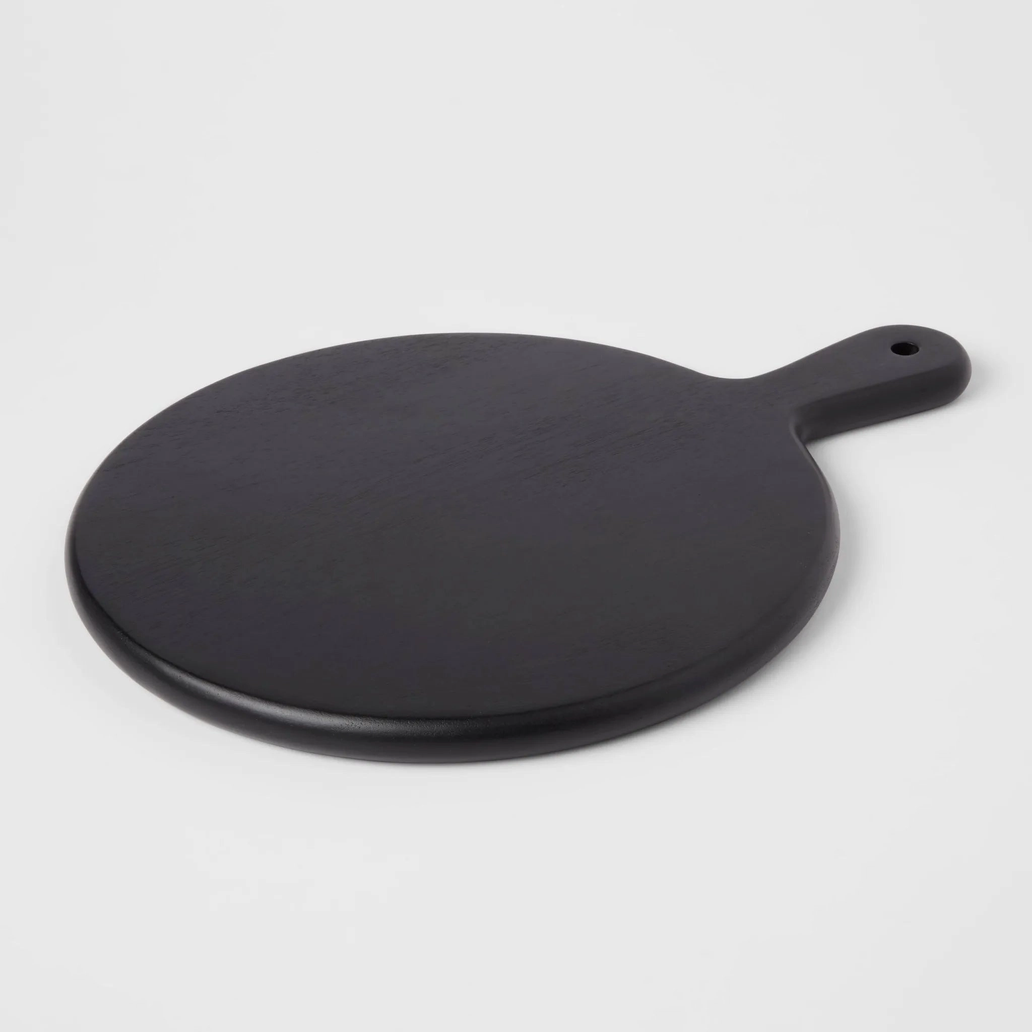 16" x 12" Acacia Modern Serving Board Black