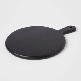 16" x 12" Acacia Modern Serving Board Black