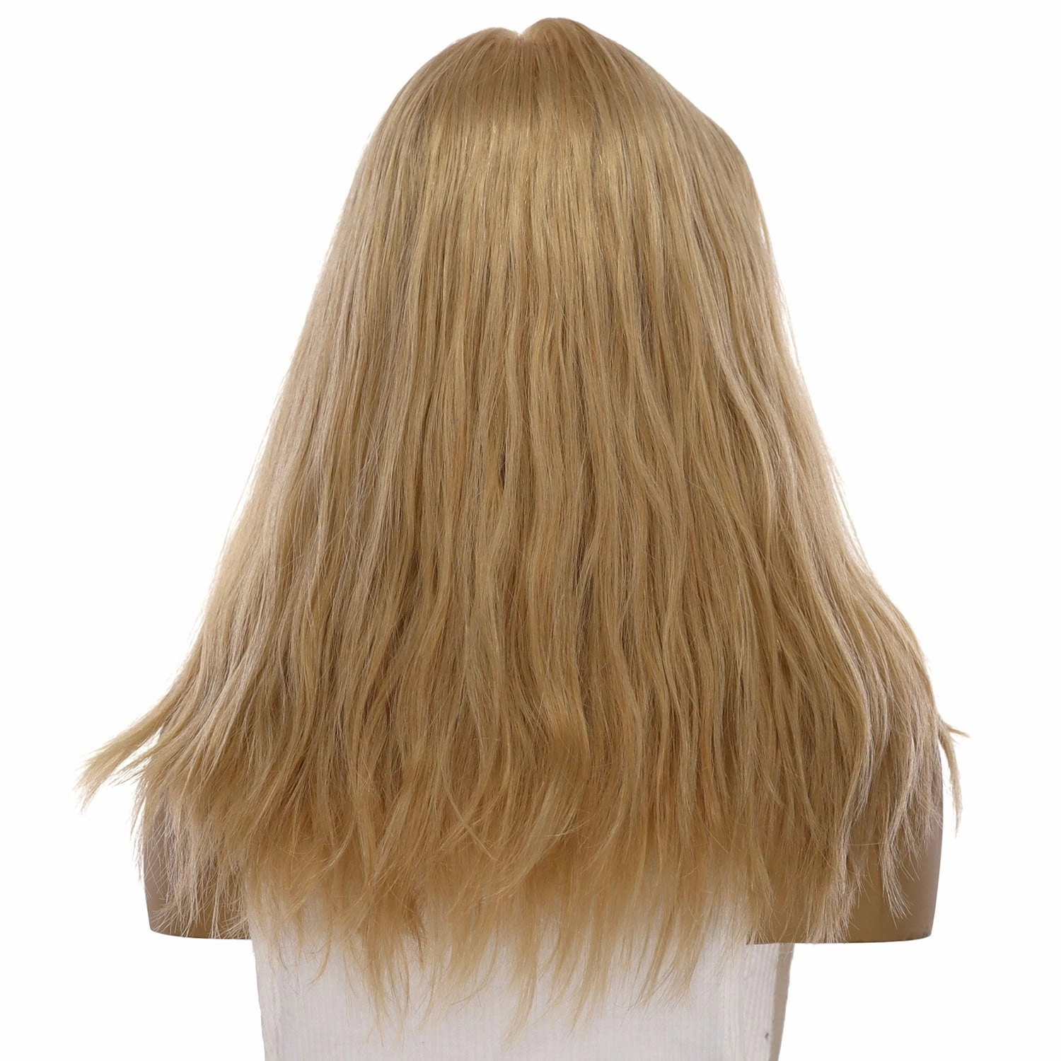 18" Princess Silk Top Wig Golden Blonde No Root Wavy