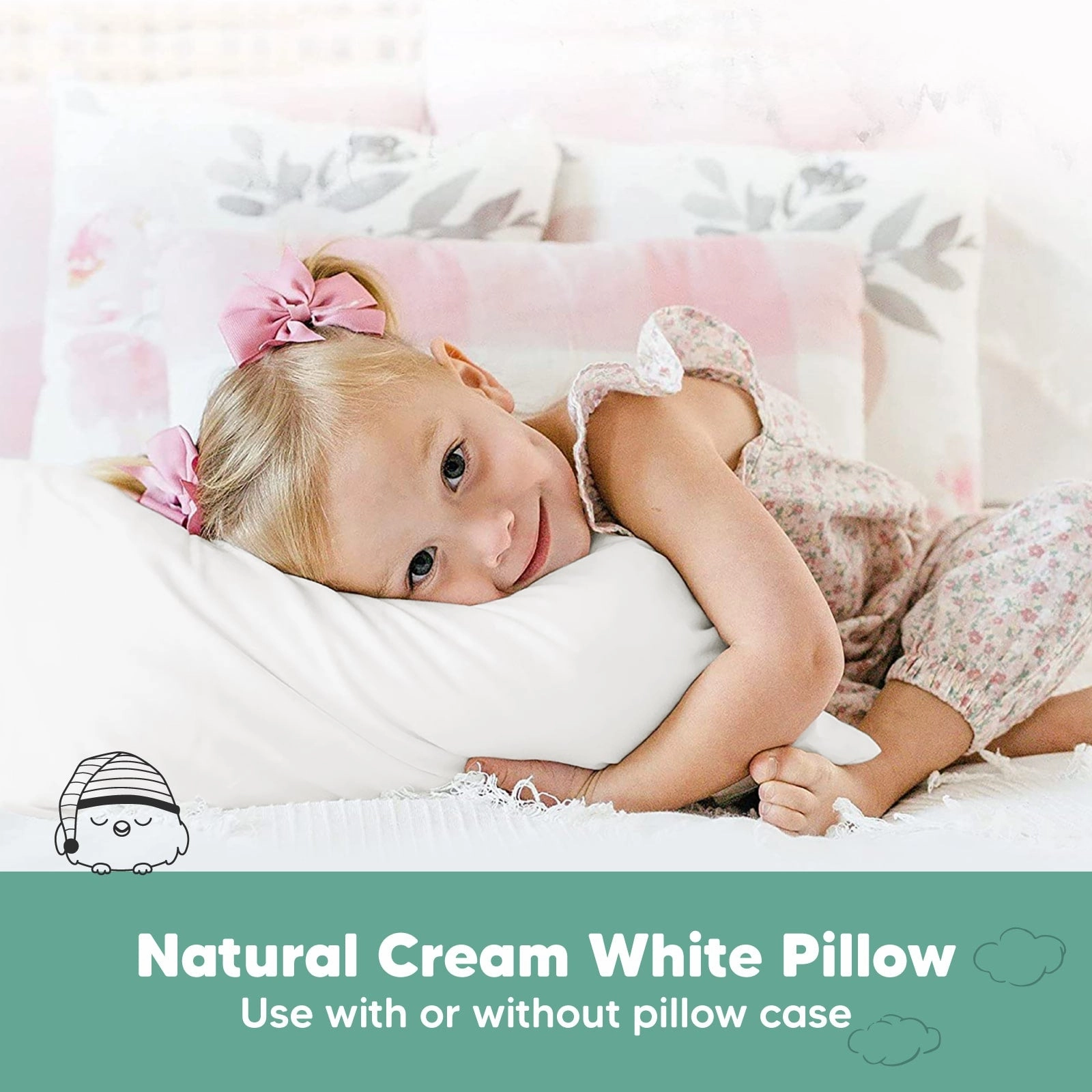 1-Pack Toddler Pillow (Soft White)