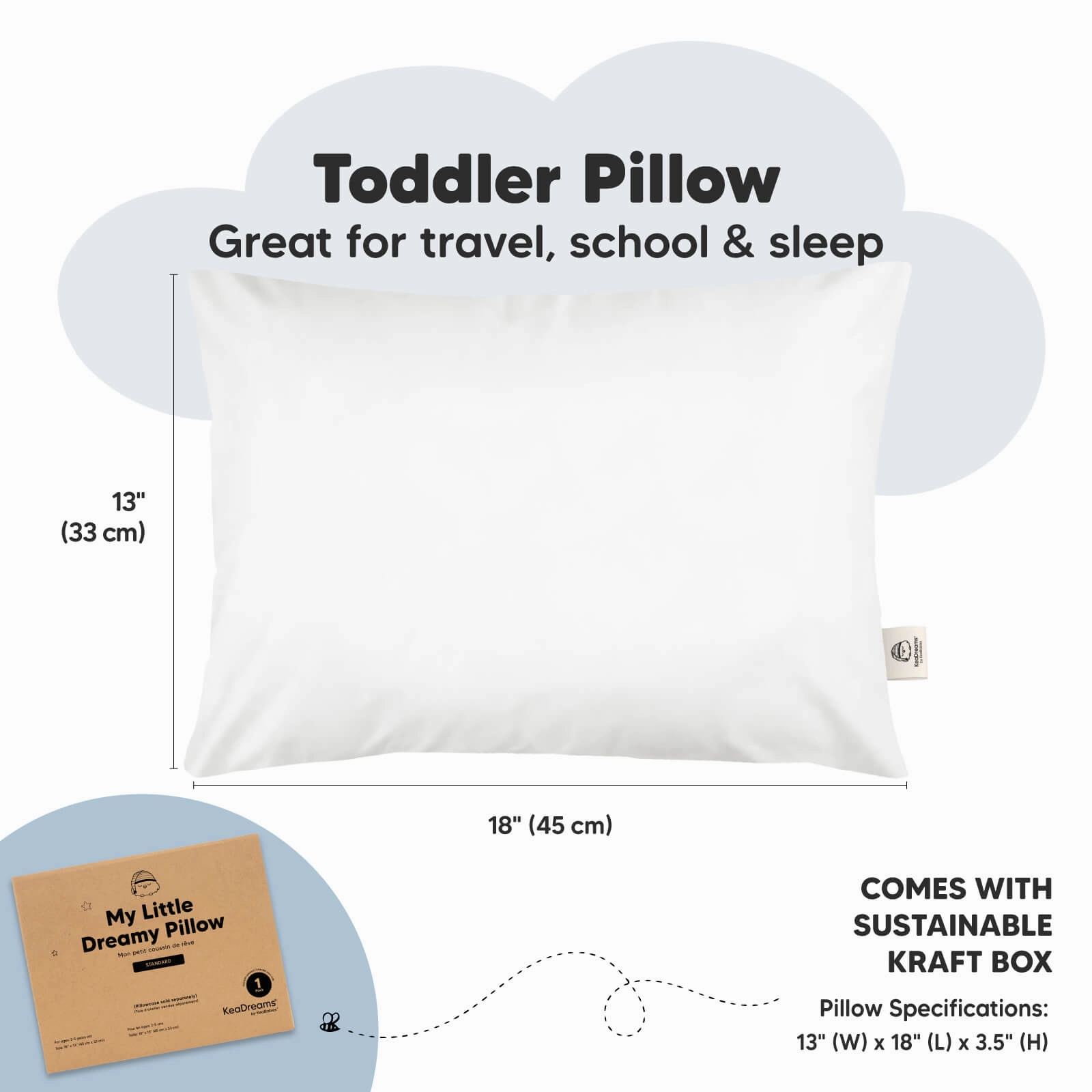 1-Pack Toddler Pillow