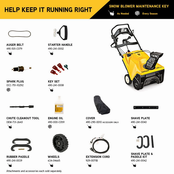 1X 21 in. LHP Snow Blower - 1X Single Stage