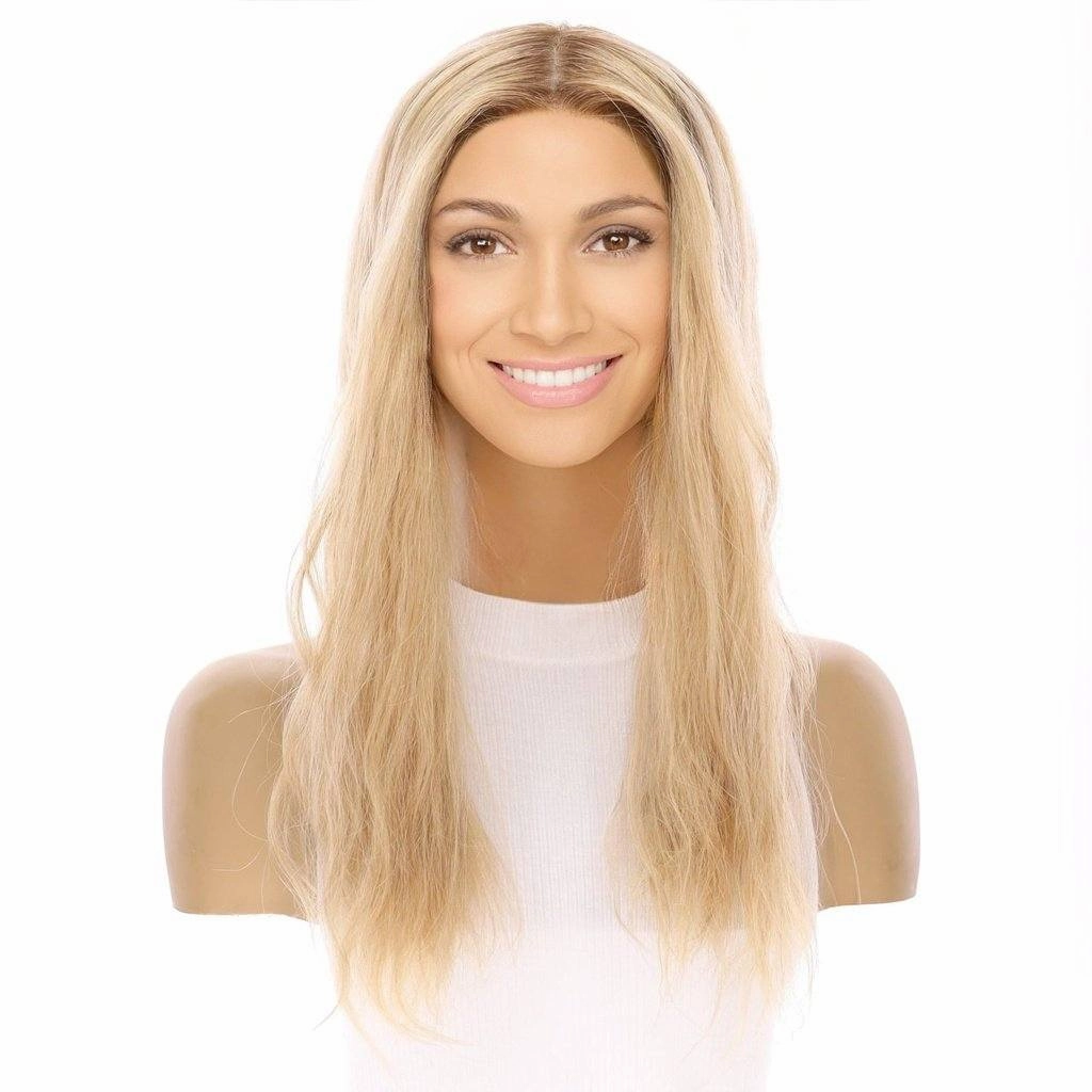 20" Princess Silk Top Wig Golden Blonde Wavy
