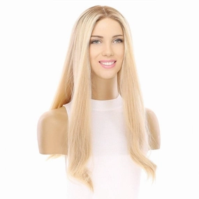 22" Princess Silk Top Wig Golden Blonde