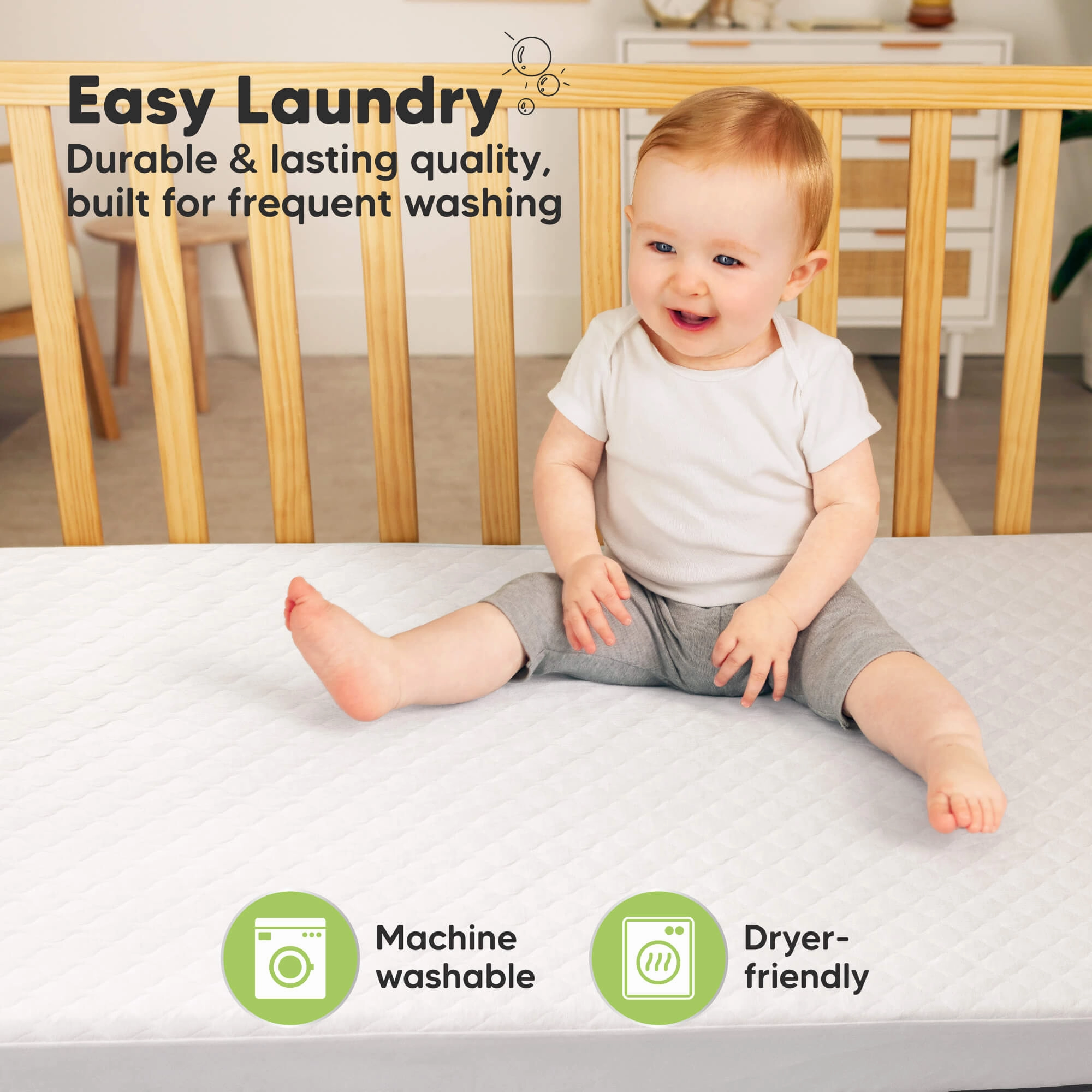 2-Pack Mavy Protect  Waterproof Crib Mattress Protector