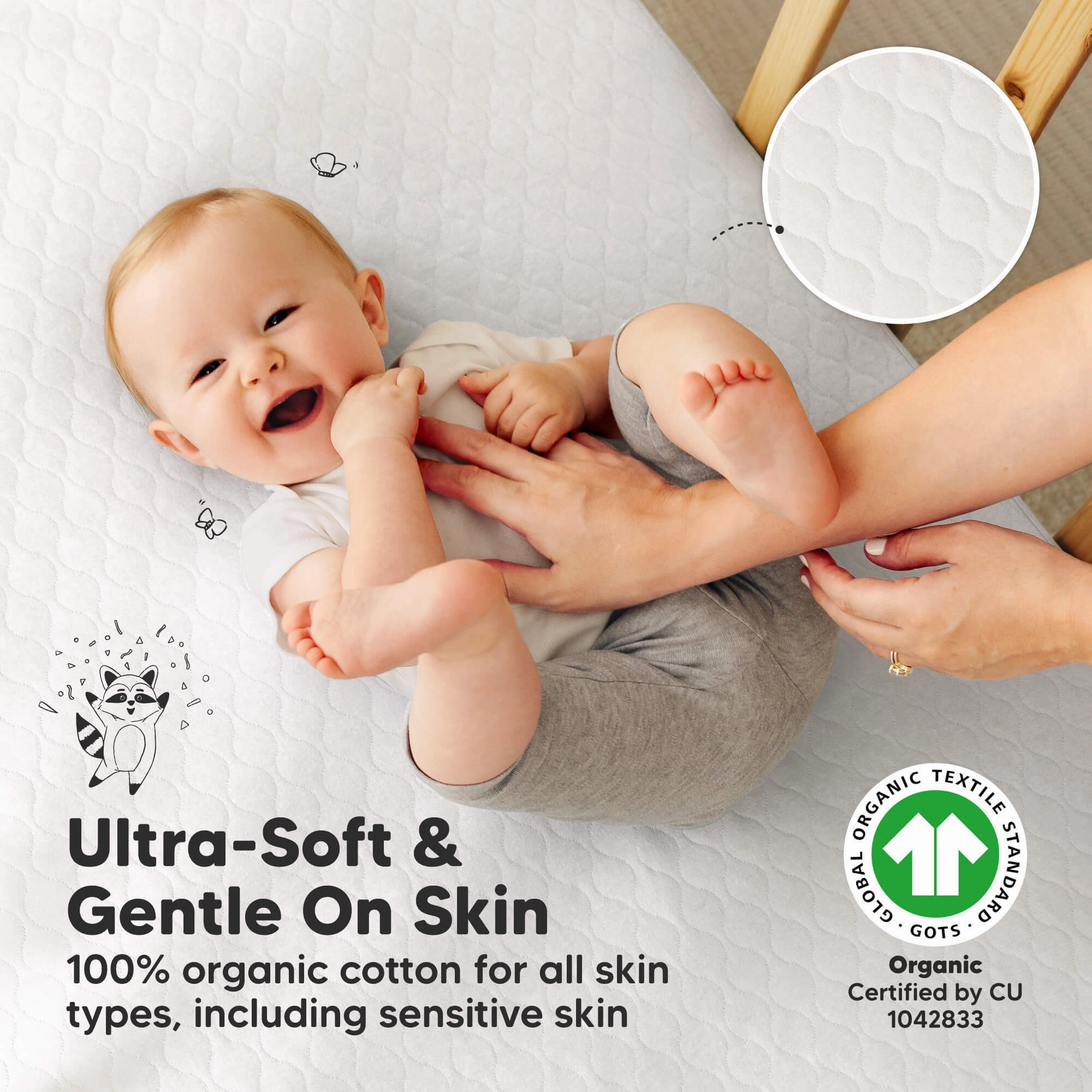 2-Pack Mavy Protect  Waterproof Crib Mattress Protector