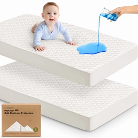 2-Pack Mavy Protect  Waterproof Crib Mattress Protector