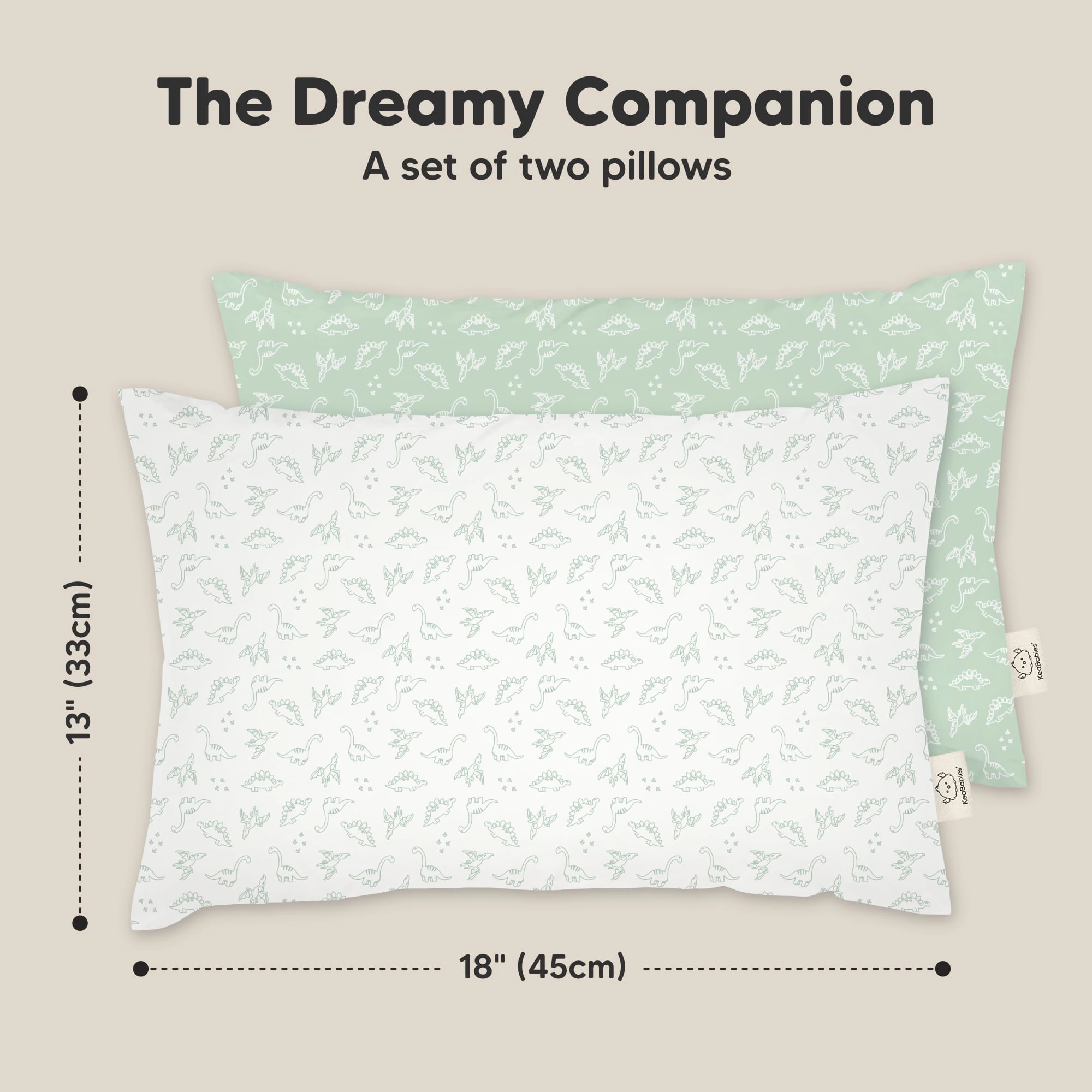 2-Pack Toddler Pillows (DinoLand)