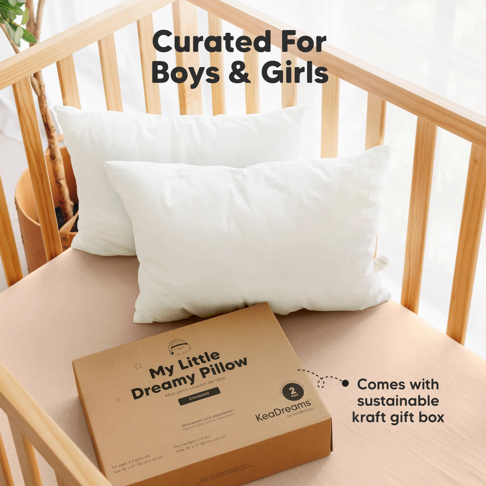 2-Pack Toddler Pillows