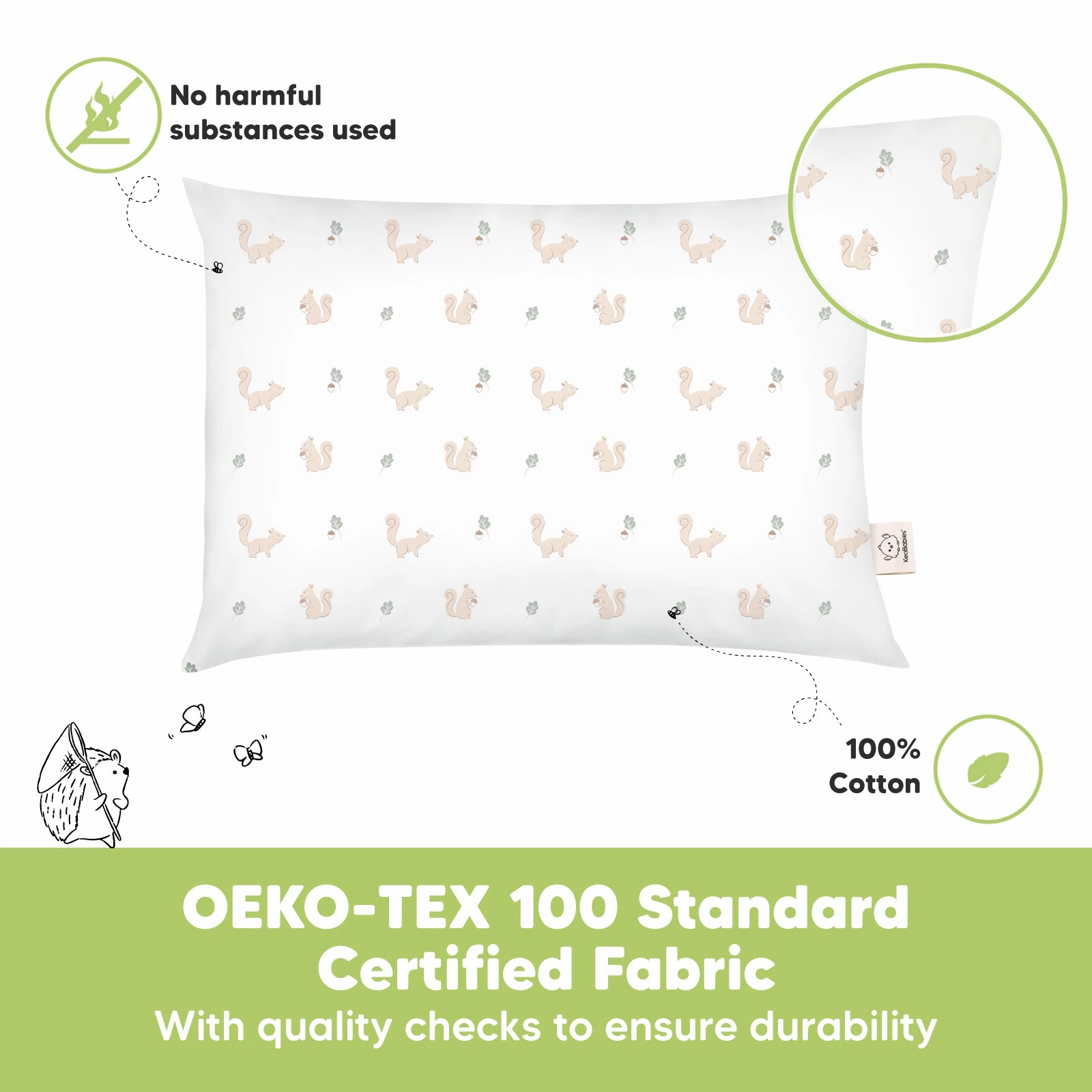 2-Pack Toddler Pillows (Nibbles/Bruce)