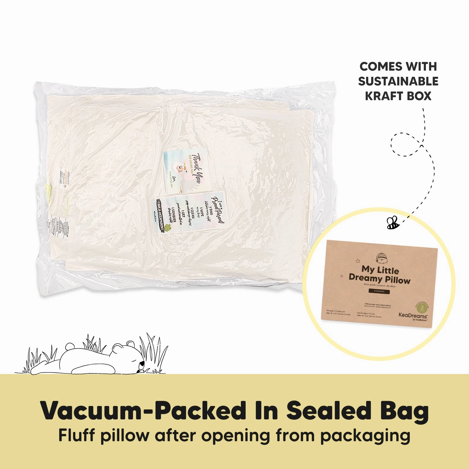2-Pack Toddler Pillows (Nibbles/Bruce)