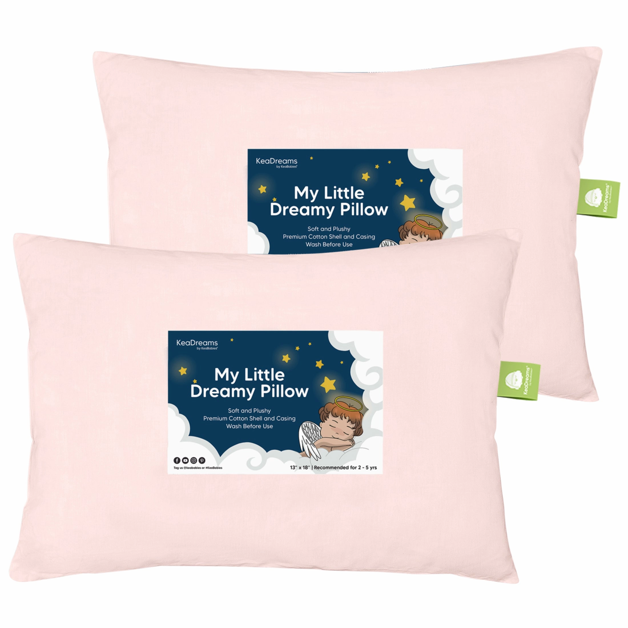 2-Pack Toddler Pillows