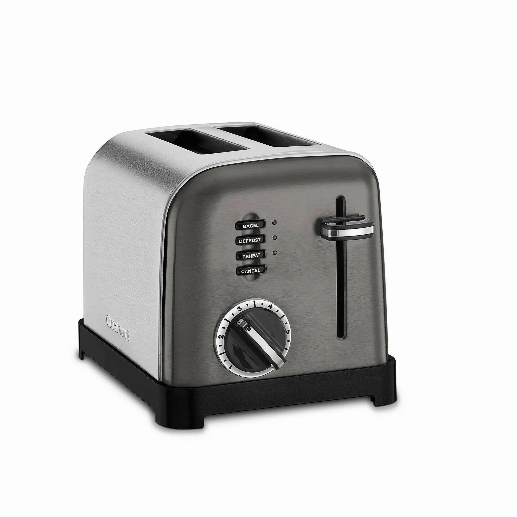 2-Slice Classic Toaster - Black Stainless Steel