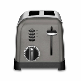 2-Slice Classic Toaster - Black Stainless Steel
