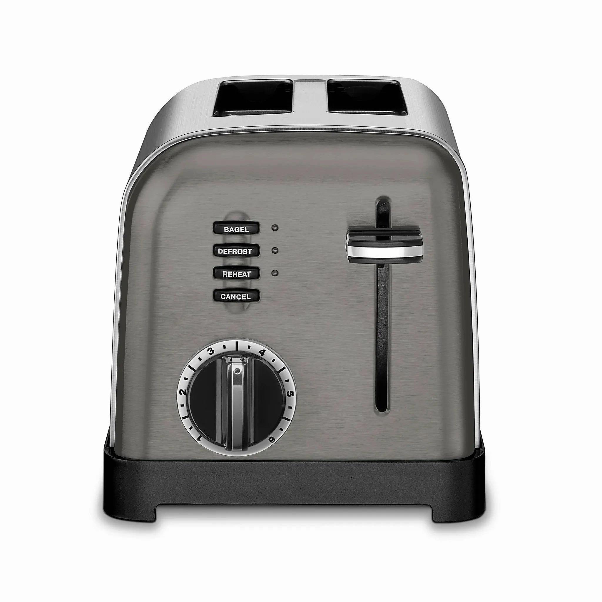 2-Slice Classic Toaster - Black Stainless Steel