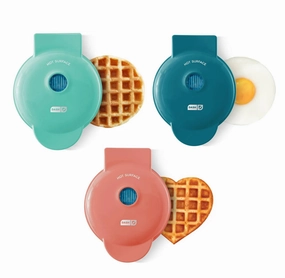 3 Piece Mini Set- Griddle, Waffle Maker, and Heart Waffle Maker