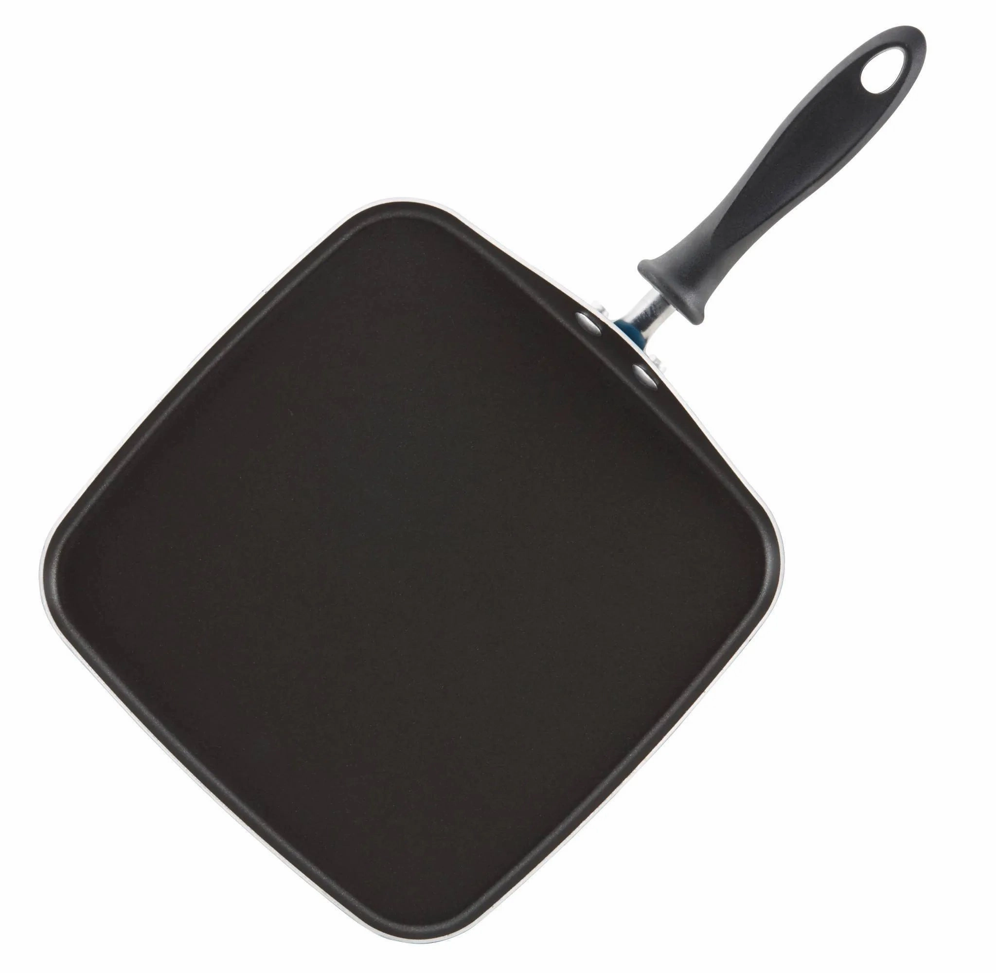 3pc Nonstick Aluminum Reliance Skillet and Griddle Cookware Set Black: Even-Heating Pan Set, Dishwasher-Safe (see Description)
