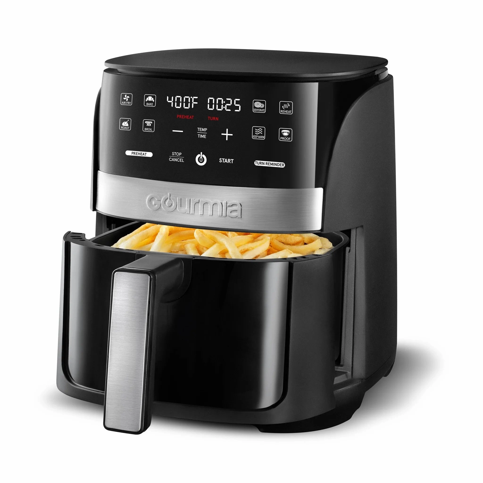3qt Digital Air Fryer with 8 Presets & Guided Cooking