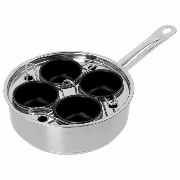 4 Cup Stainless Steel Egg Poacher Set