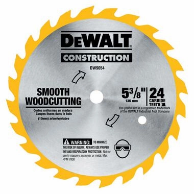 5-3/8 IN. 24-Tooth Tungsten Carbide Circular Saw Blade