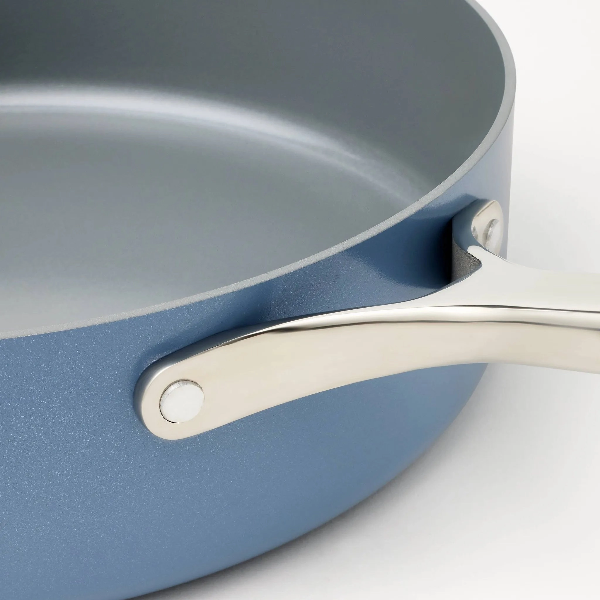5qt Nonstick Ceramic Coated Aluminum Saute Pan Blue - ™™