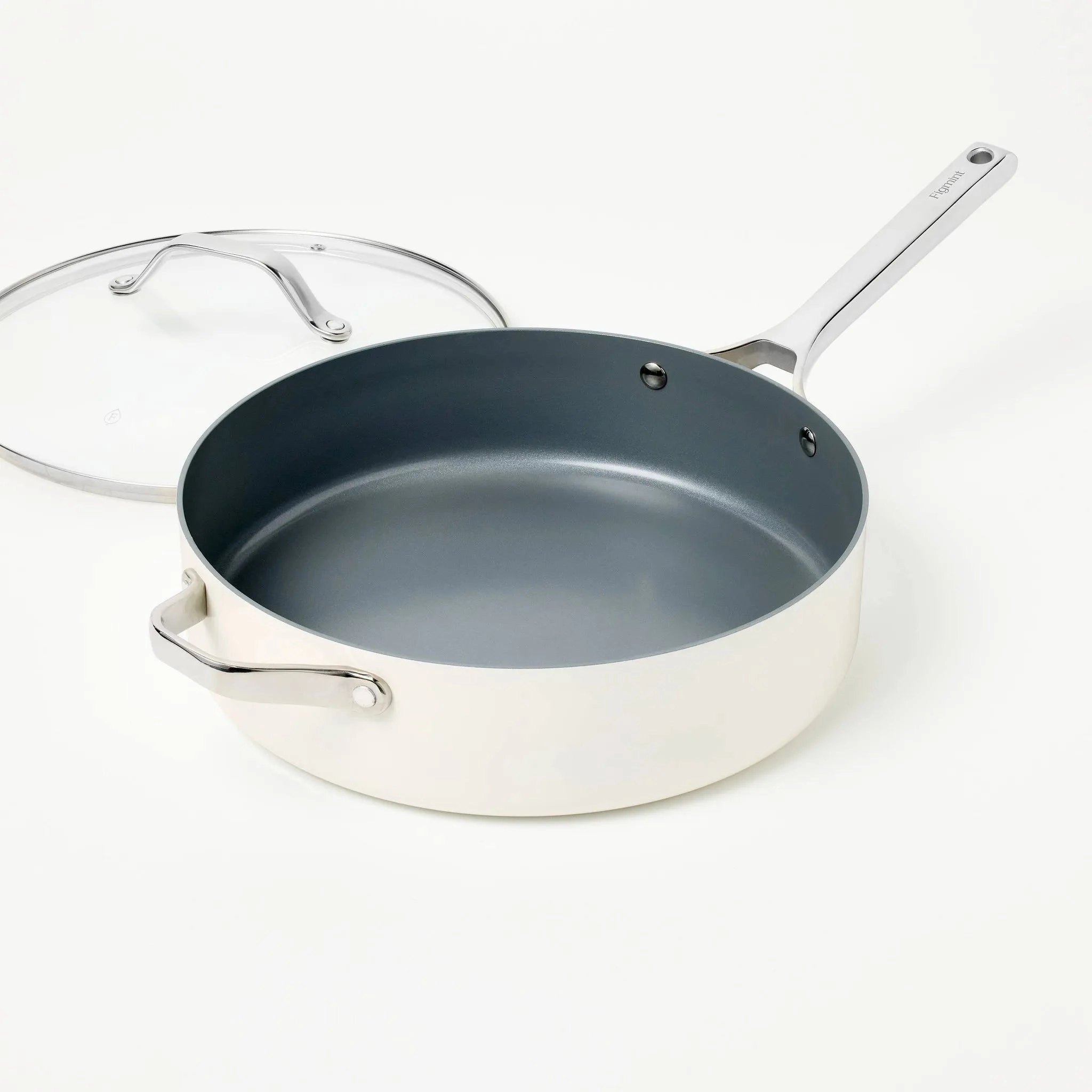5qt Nonstick Ceramic Coated Aluminum Saute Pan (See Description)