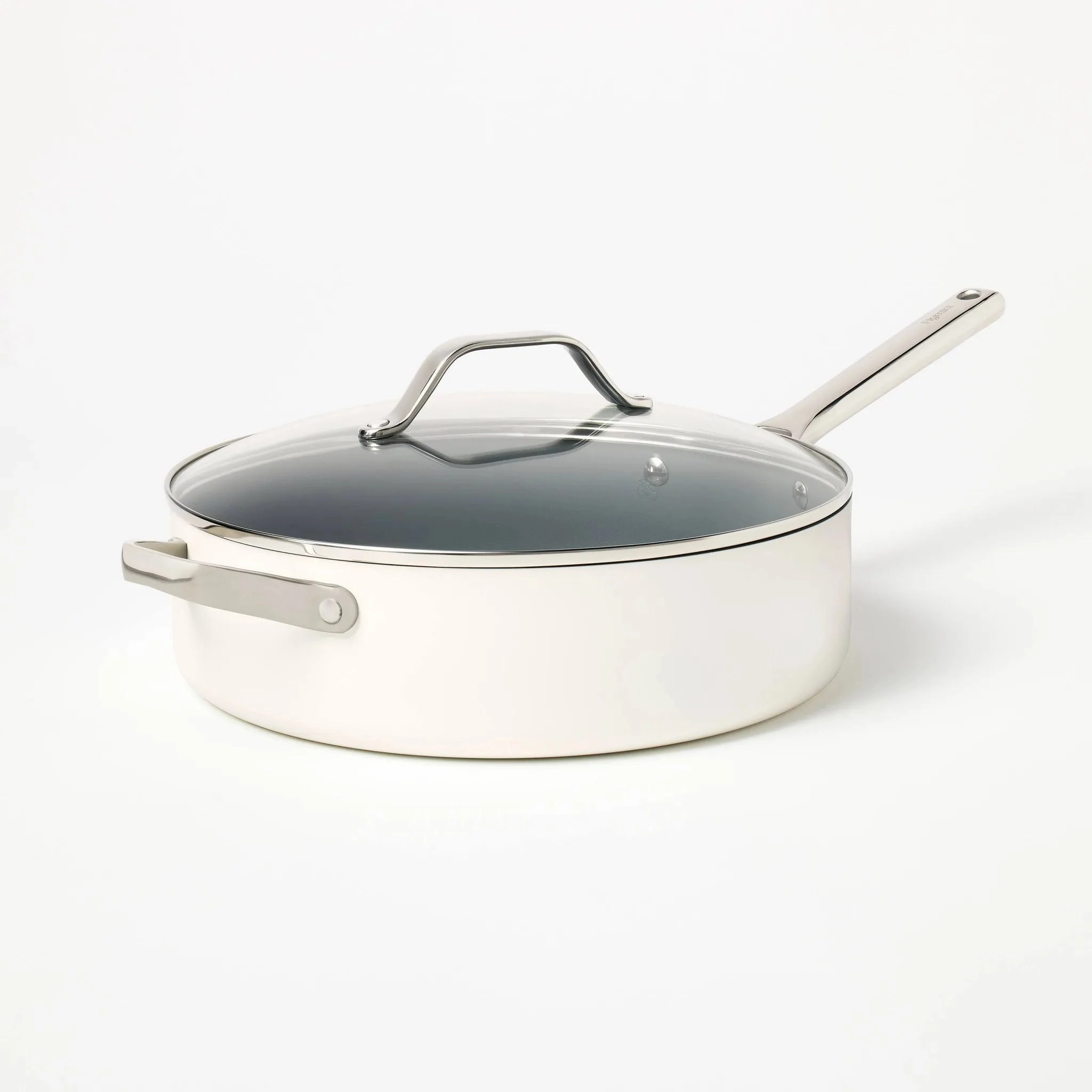 5qt Nonstick Ceramic Coated Aluminum Saute Pan (See Description)