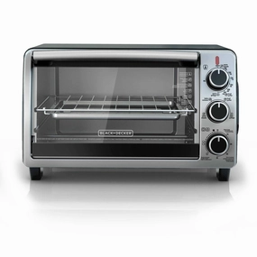 6 Slice Toaster Oven - Black