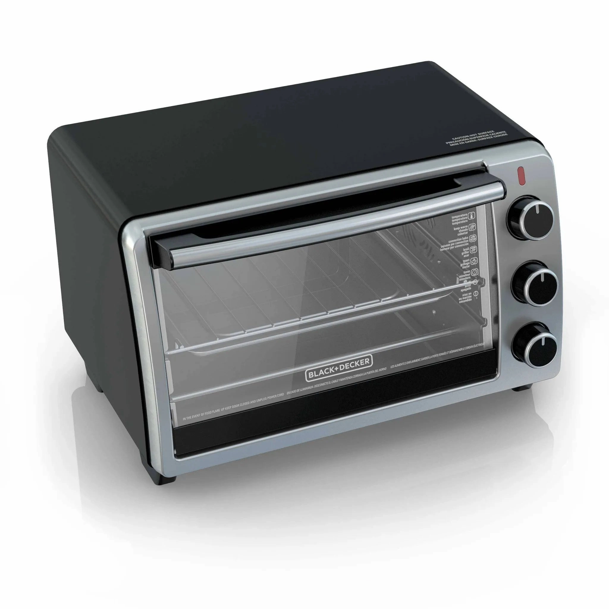 6 Slice Toaster Oven - Black