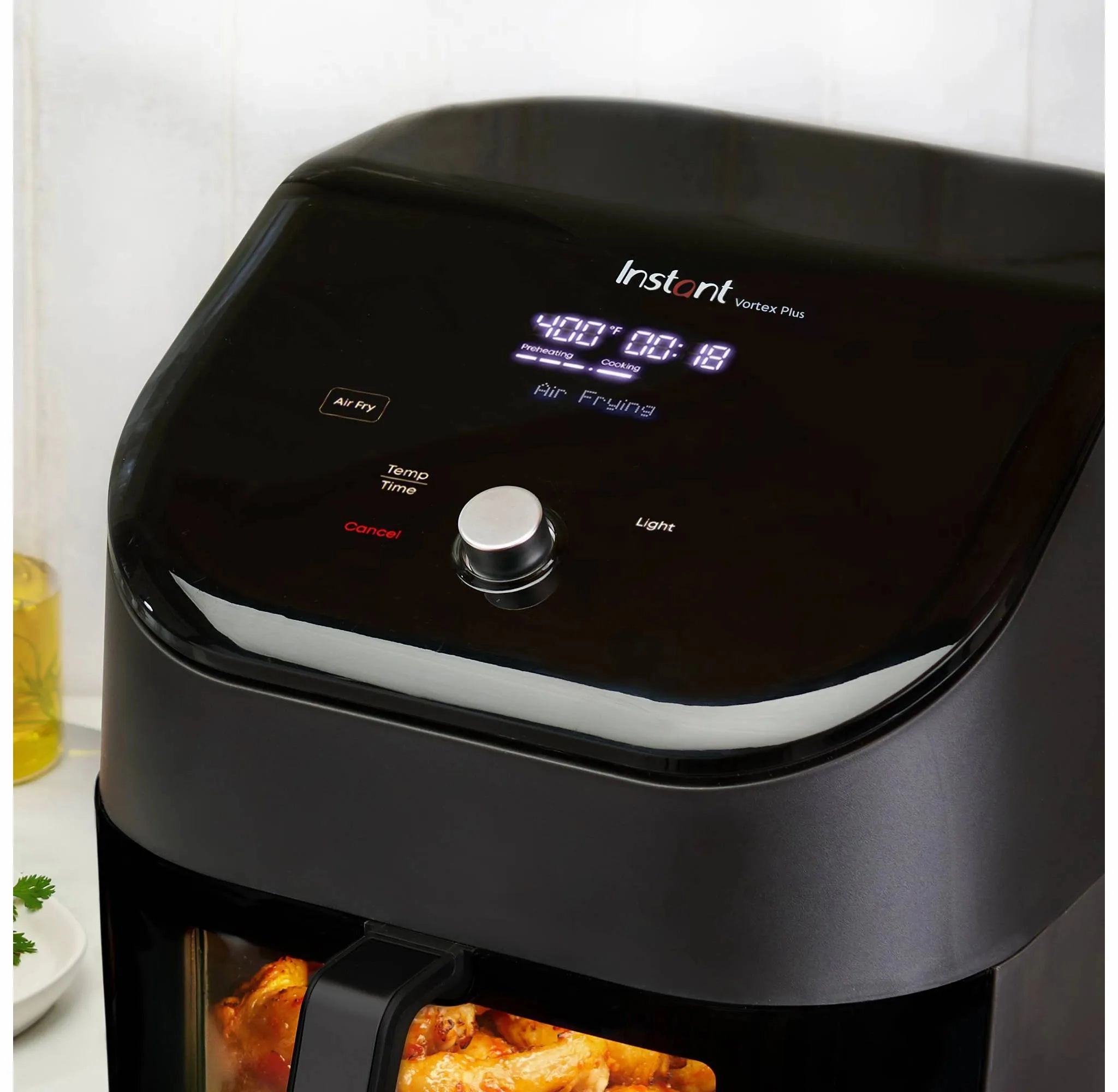 6qt Vortex Plus Air Fryer with Clear Cook - Black