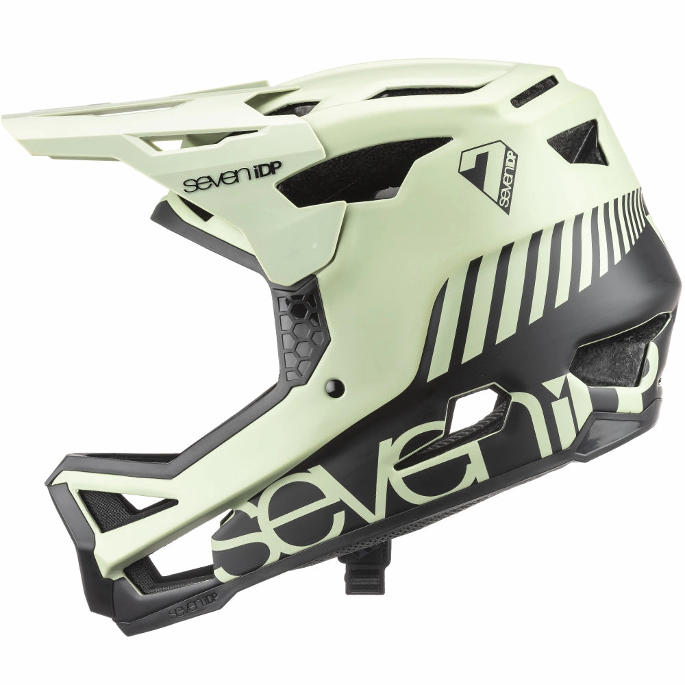 7 iDP Project 23 Fiberglass Full Face Helmet - Glacier Green-Black