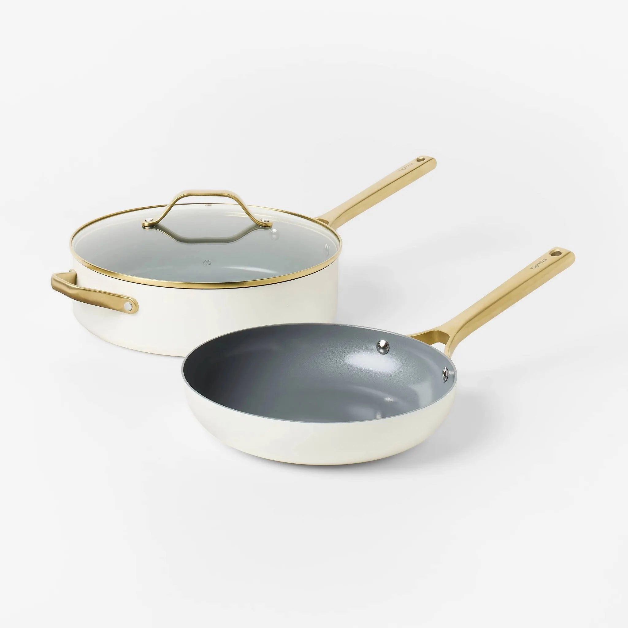 7pc Nonstick Ceramic Coated Aluminum Cookware Set