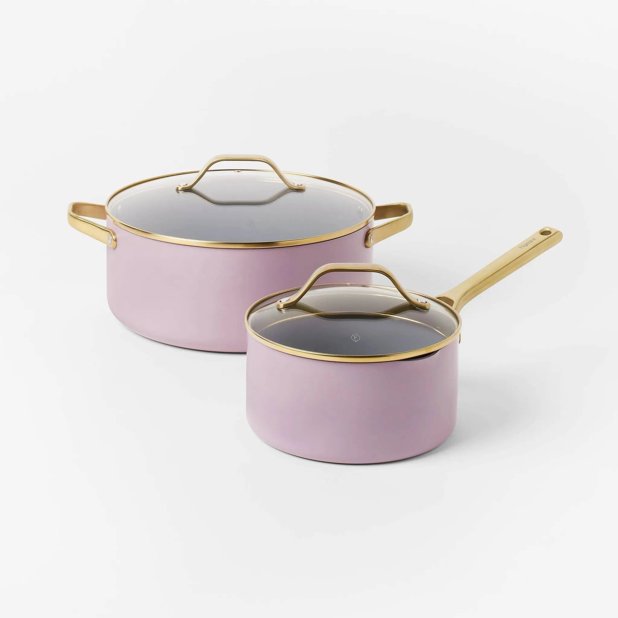 7pc Nonstick Ceramic Coated Aluminum Cookware Set