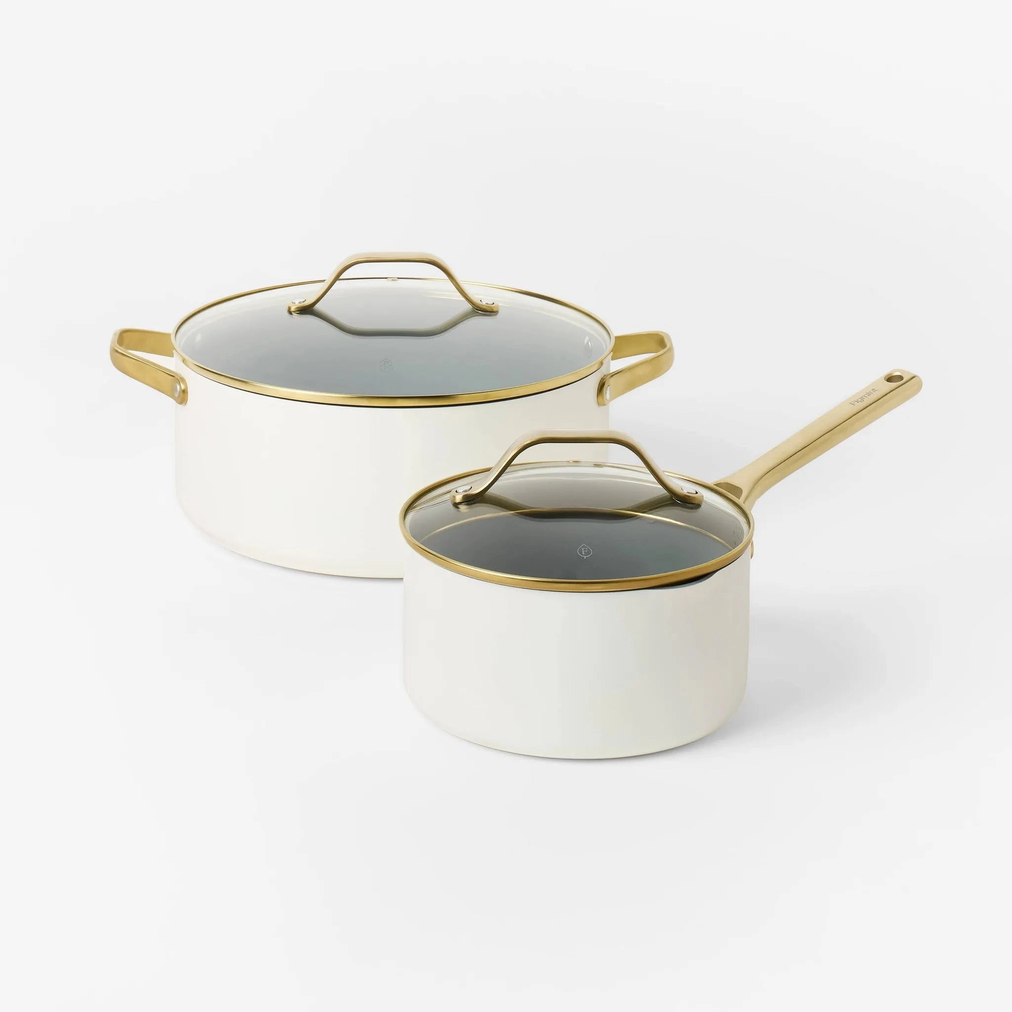 7pc Nonstick Ceramic Coated Aluminum Cookware Set