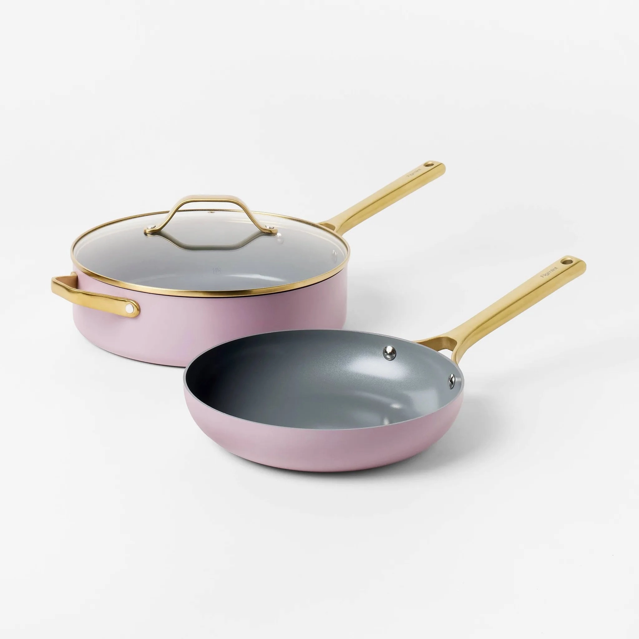 7pc Nonstick Ceramic Coated Aluminum Cookware Set