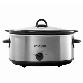7qt Manual Slow Cooker - Stainless Steel