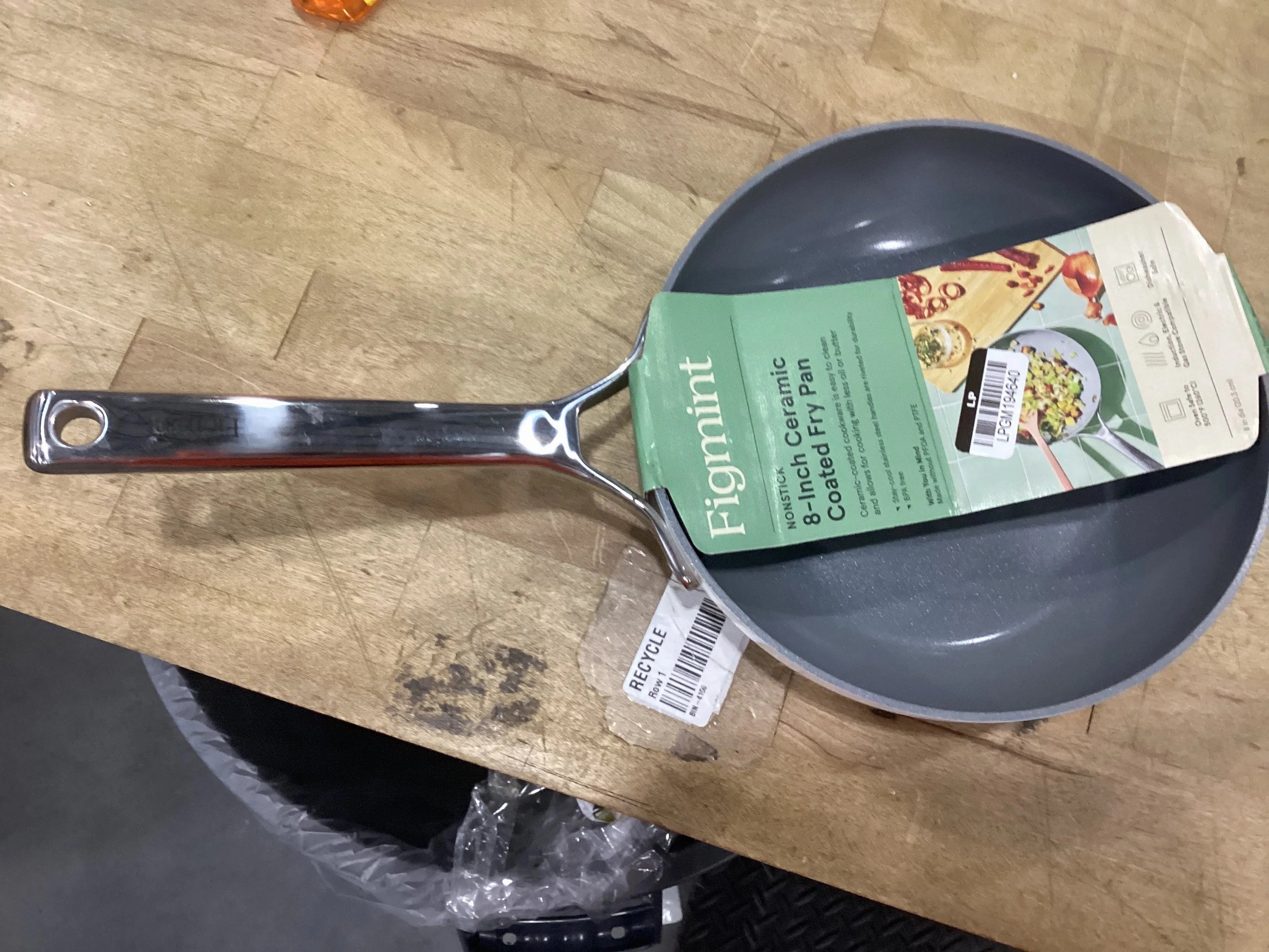 8" Ceramic Nonstick Frypan Cream (See Description)