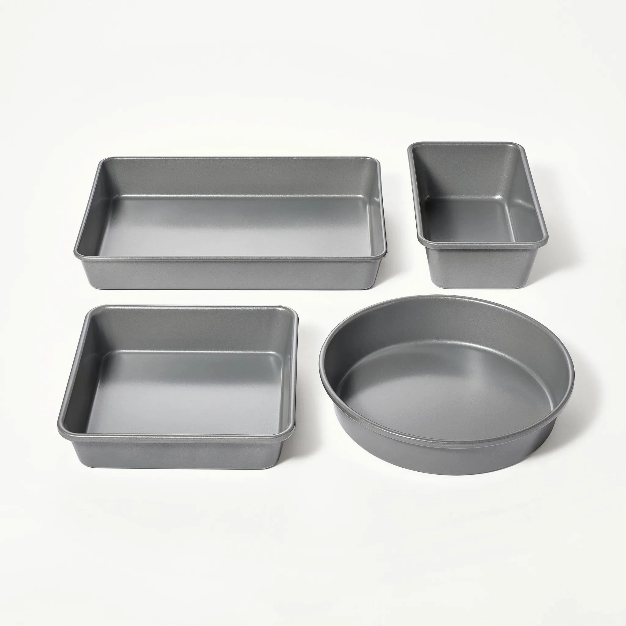 8pc Nonstick Bakeware Set- Gray (See Description)