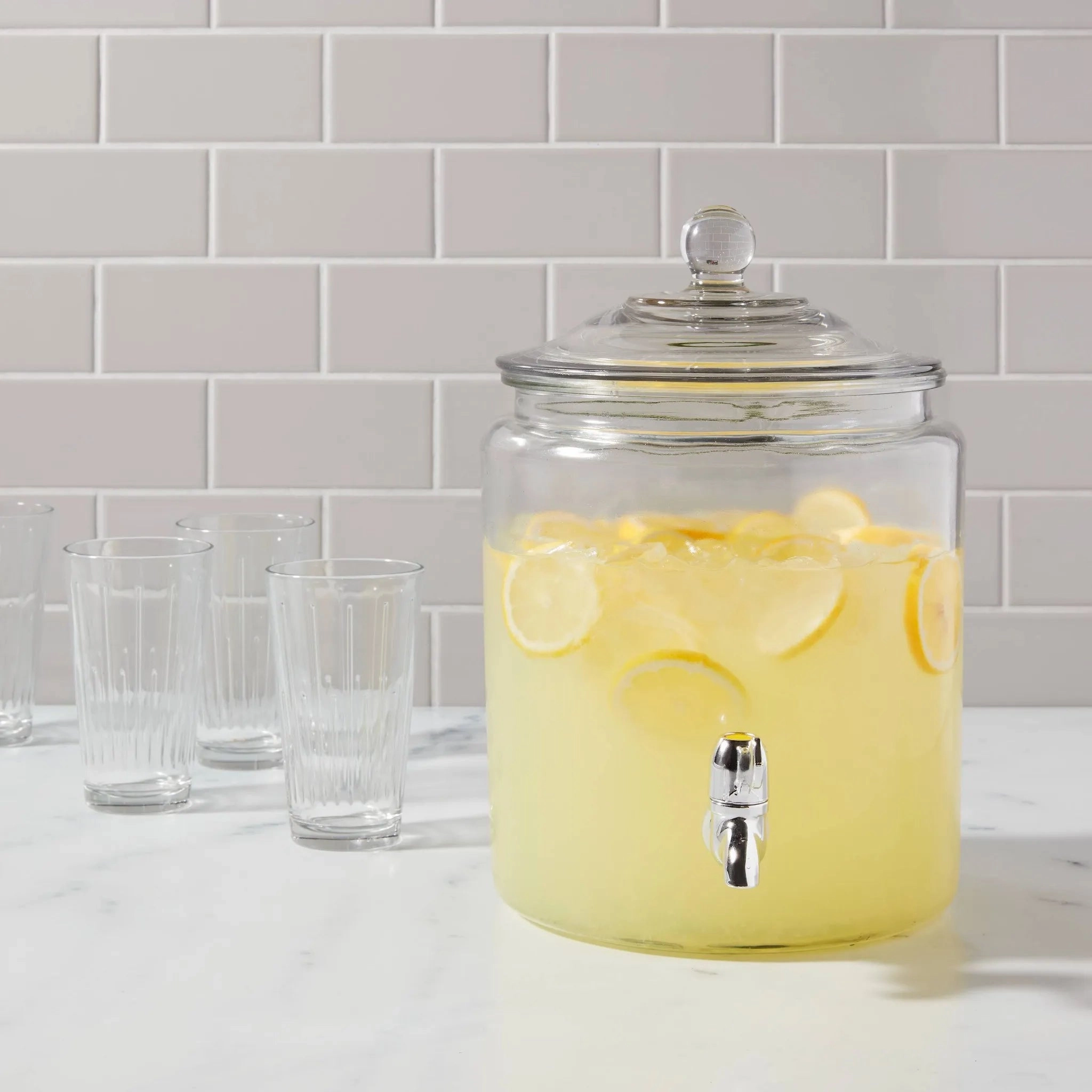 8qt Glass Beverage Dispenser