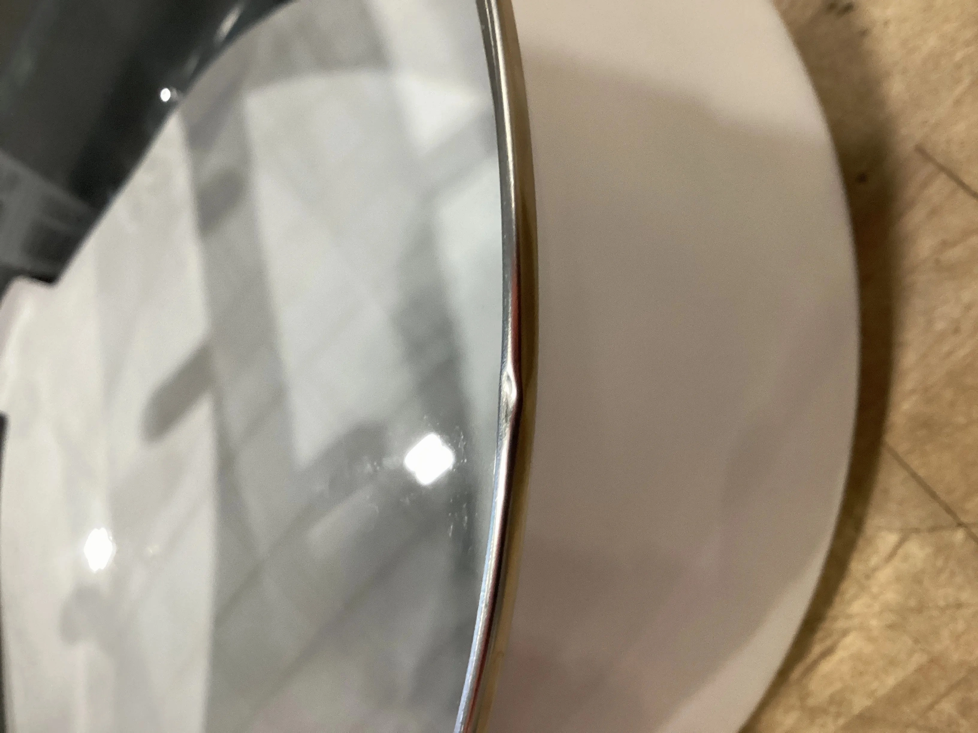 8qt Nonstick Ceramic Coated Aluminum Wide Stock Pot Cream (See Description)