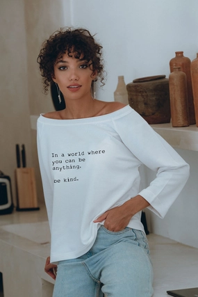 "Be Kind" At Home Sweater