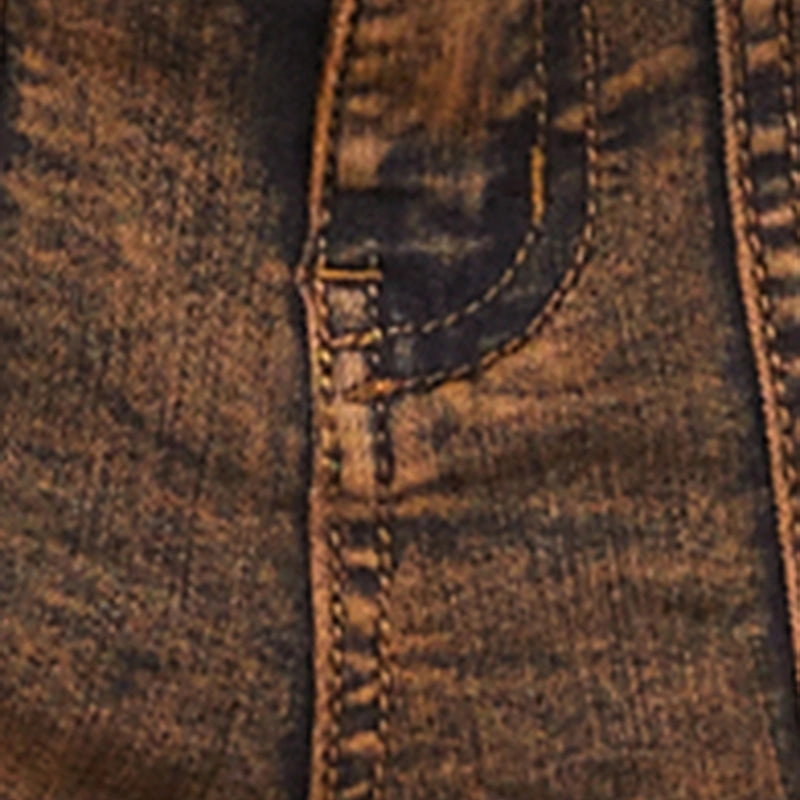 Acid Wash Denim Cargo Joggers