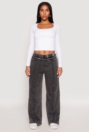 Acid Wash French Terry Sweatpants
