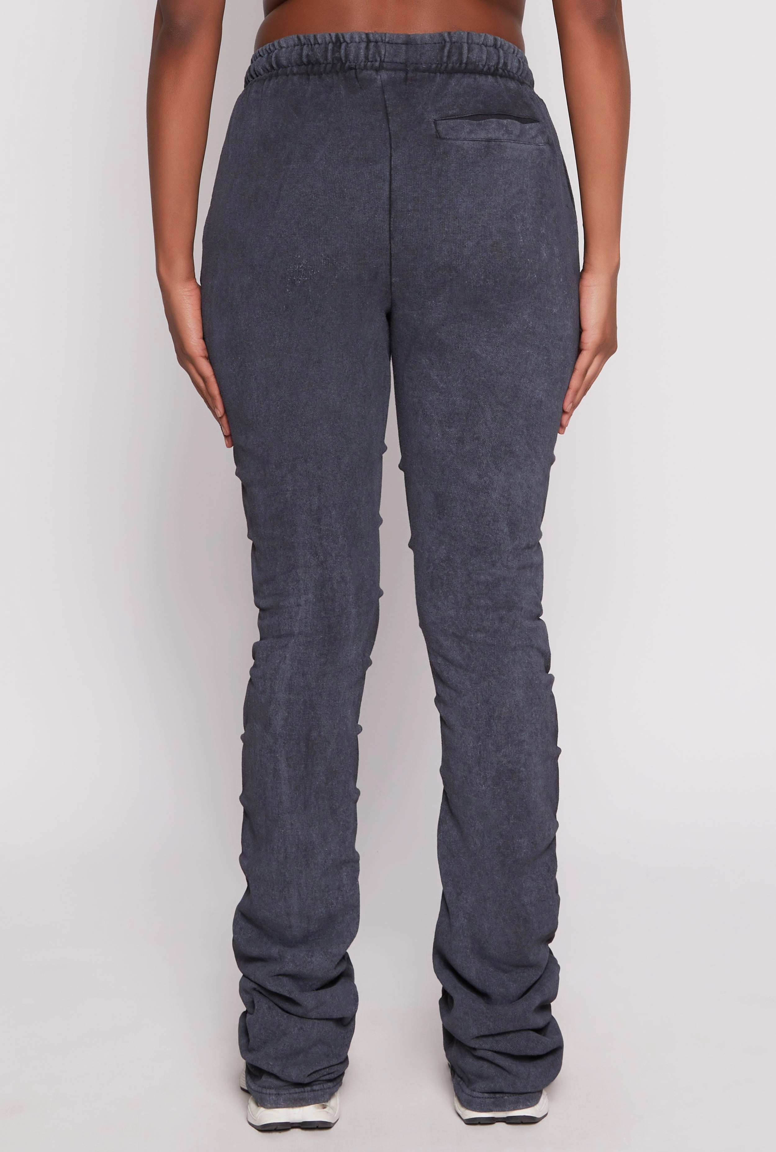 Acid Wash Stacked Sweatpants