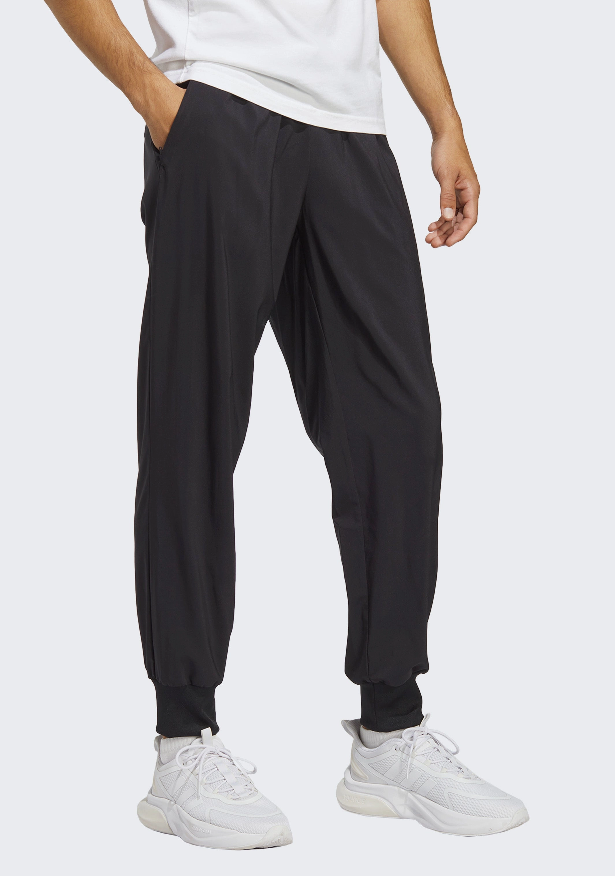 Adidas Men’s Aeroready Stanford Tapered Cuff Embroidered Small Logo Pants